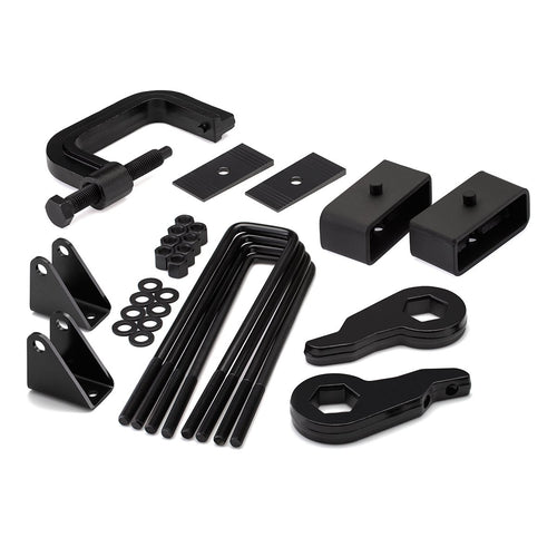 2001-2010 GMC Sierra 1500 HD Series Full Lift Kit with Shock Extenders / Torsion Key Unloading / Removal Tool / Shims