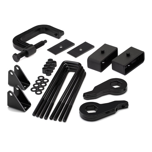 2000-2010 Chevy Silverado HD Full Lift Kit with Shock Extenders / Torsion Key Unloading / Removal Tool / Shims