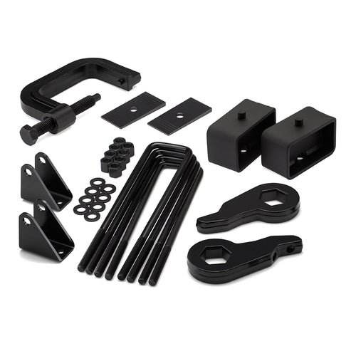 2000-2010 Chevy Silverado HD Full Lift Kit with Shock Extenders / Torsion Key Unloading / Removal Tool / Shims