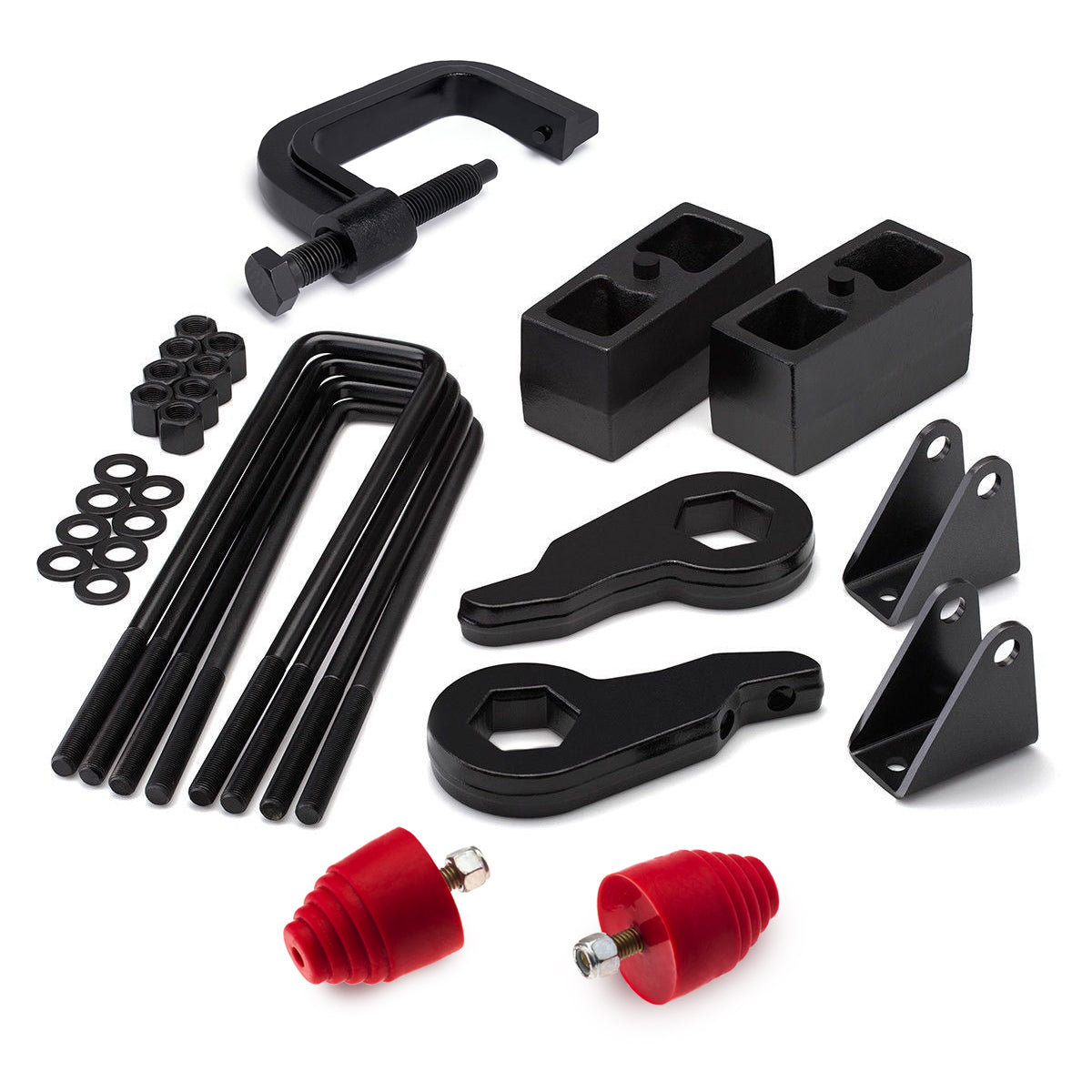 2001-2010 Chevy Silverado 1500HD Full Lift Kit with Shock Extender Brackets and Bump Stops and Torsion Key Unloading/Removal Tool