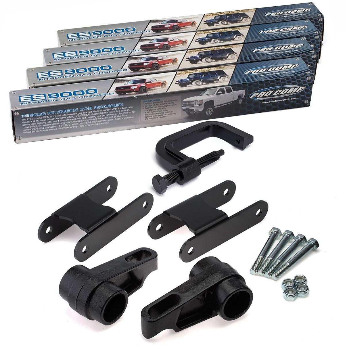 2004-2012 GMC Canyon Full Lift Kit with Extended Shocks and Torsion Key Unloading/Removal Tool
