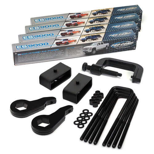 2000-2012 Chevy Suburban Full Lift Kit with Extended Shocks and Torsion Key Unloading/Removal Tool
