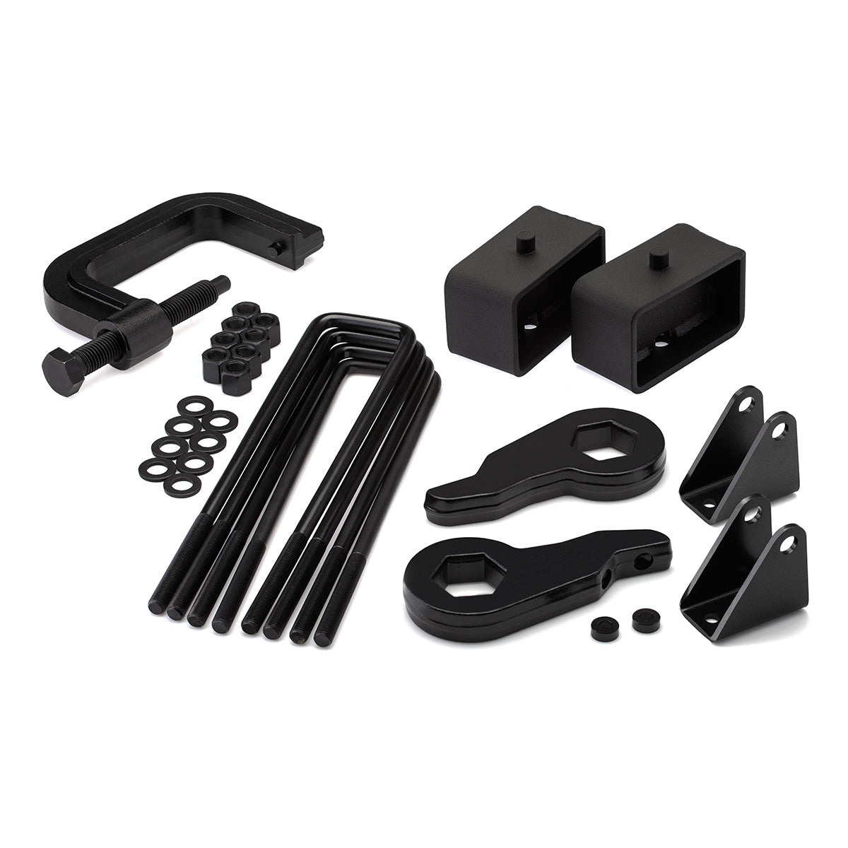 2000-2010 Chevy Silverado 2500HD Full Lift Kit with Shock Extender Brackets and Torsion Key Unloading/Removal Tool
