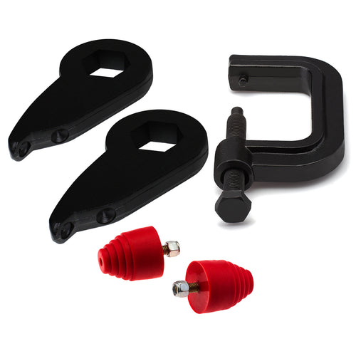 1997-2004 Ford F-150 4WD Front Lift Kit with Bump Stops and Torsion Key Unloading/Removal Tool