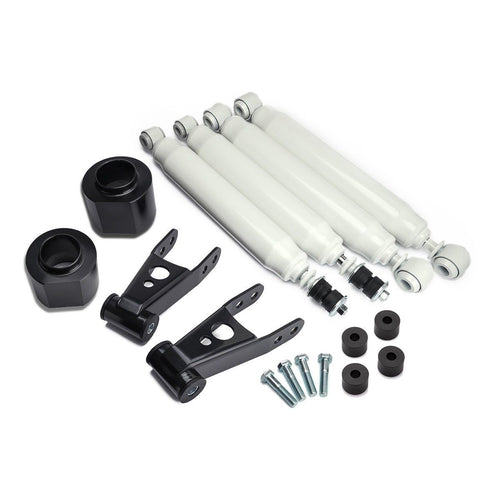 1984-2001 Jeep Cherokee XJ Full Lift Kit with Adjustable Shackle +Transfer Case Drop and Shocks